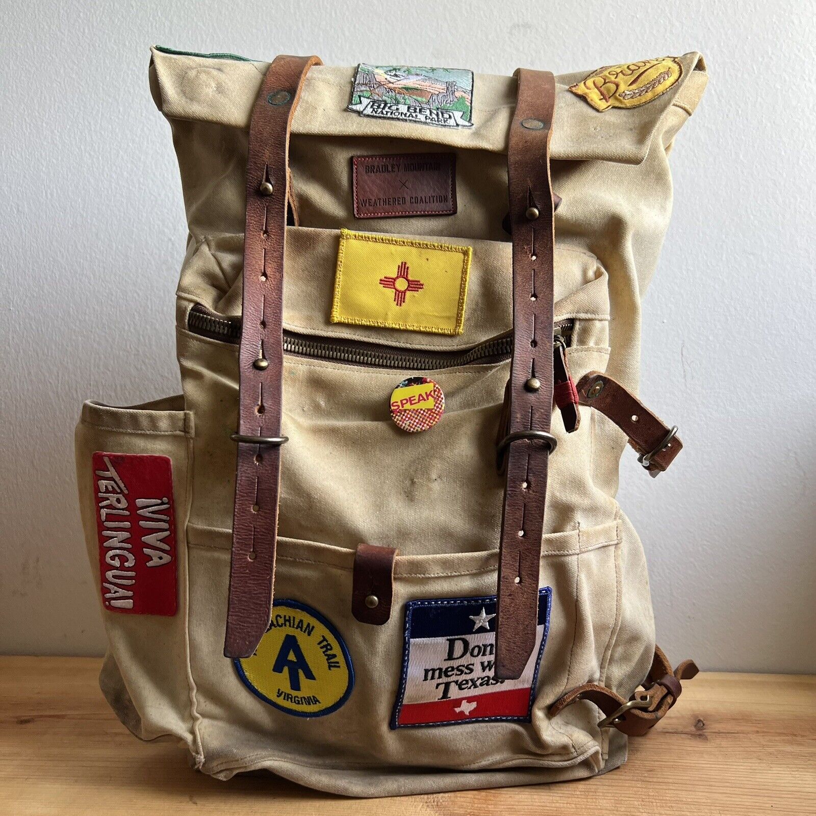 Bradley Mountain X Weathered Coalition Wilder Backpack   Made in USA    Vintaged