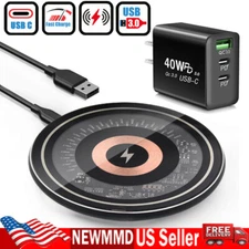 LLKMEIP Wireless Charger Fast Charging Pad For Samsung Galaxy S24 Ultra S24+ S24