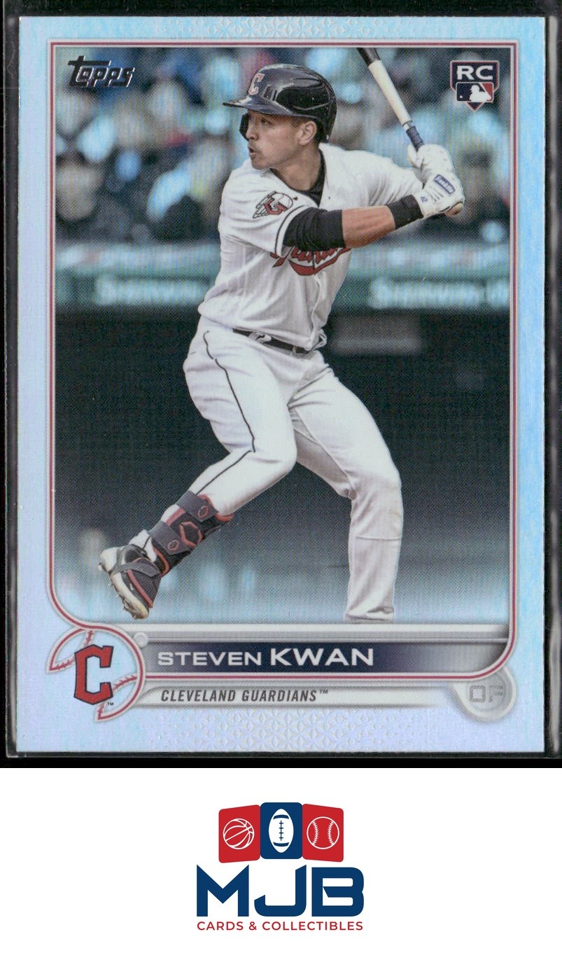 2022 Topps Update Steven Kwan Rainbow Foil Rookie #US261 Cleveland Guardians