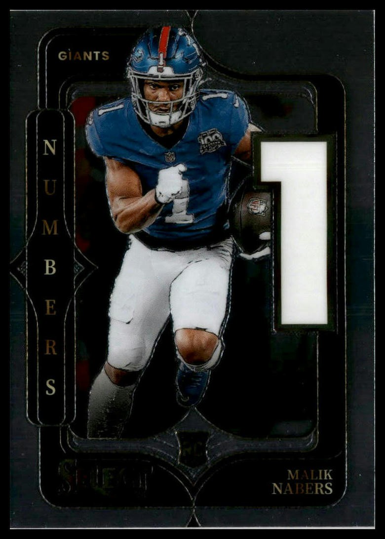 2024 Panini Select #5 Malik Nabers Select Numbers