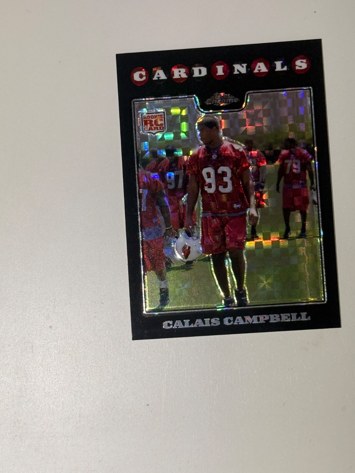 Calais Campbell 2008 Topps Chrome - #TC239 X-Fractor (RC)