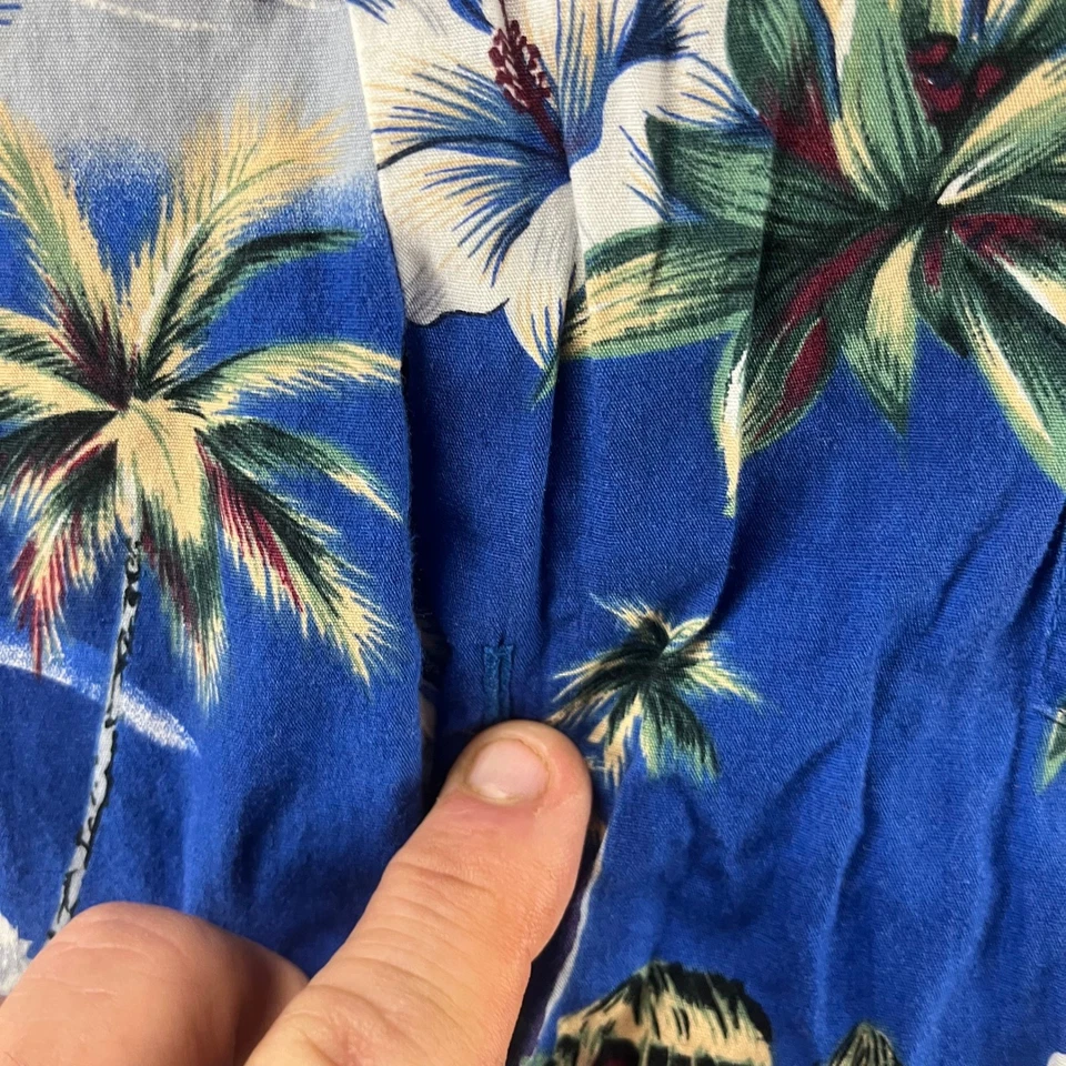 Camisa de moda de jade para hombre XXXL hawaiana Aloha palmera abotonada tropical informal Foto 4 de 4