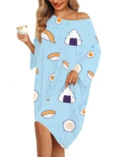 Plus Size Nightgowns for Women Oversized Sleep Shirts Sleep Tee Short Sleeves...