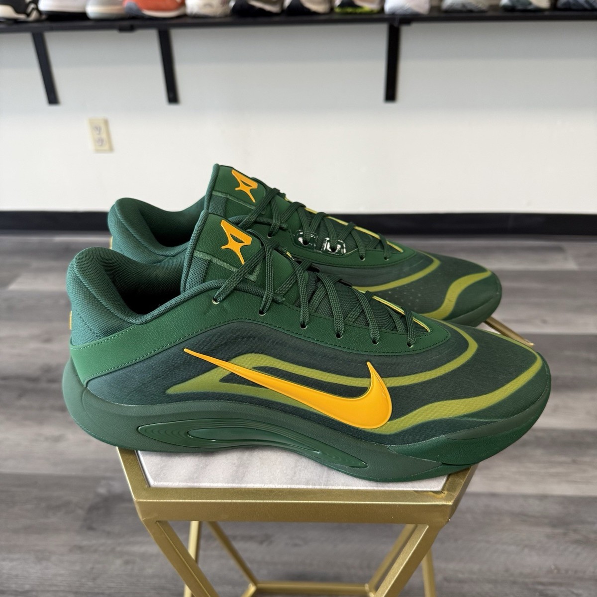 Size 13 - Nike A'One NCAA Baylor BU PE Promo Sample Bears Player