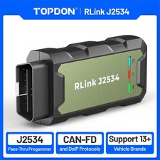 Topdon Rlink J2534 Pass-thru Programmer Oem Reprogramming Obd2 Diagnostic Tool Topdon Rlink J2534 Pass-thru Programmer Oem Reprogramming Obd2 Diagnostic Tool