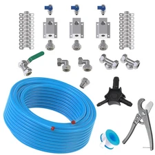 Compressed Air Piping System 3/4 inch x 100 Ft Tubing, Shop Air Line Kit for ...