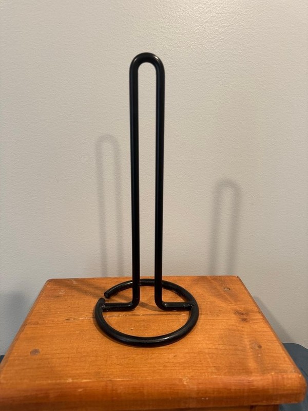 Black Metal Paper Towel Holder