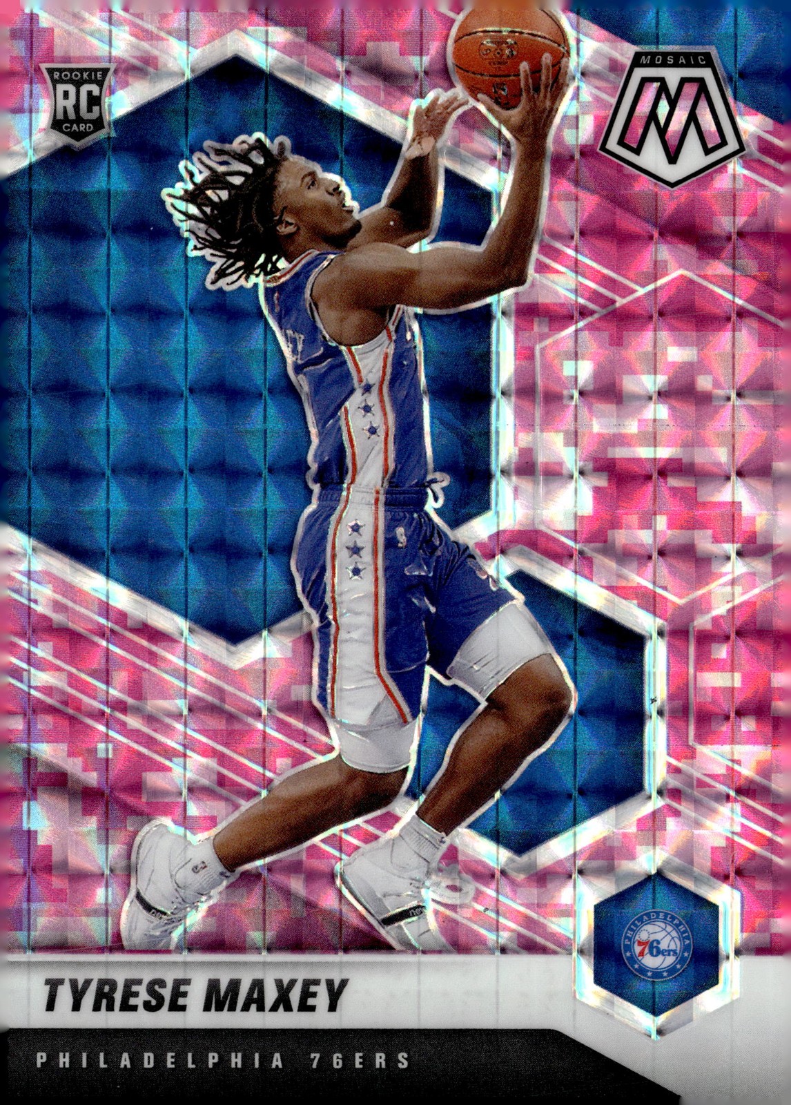 Tyrese Maxey 2020 Mosaic #203 Pink Camo Price Guide - Sports Card