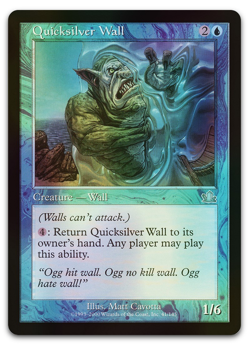 Quicksilver Wall #41 (Foil) (NM) Prophecy PCY Magic MTG