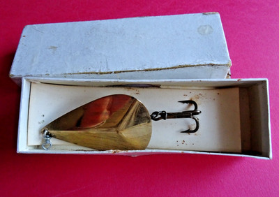 EIN SELTENER VINTAGE GEKREMPELT UND VERPACKT 3'' (KÖRPERLÄNGE) WINTERHARTER MARSEER HOGBACK LÖFFEL