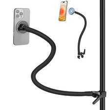 Mippko Magnetic Gooseneck Phone Holder for Treadmill Spin Bike Mic Stand