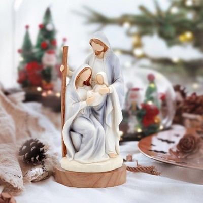 Christmas Nativity Set Figures Indoor - Large Holy Family Nativity Scene 10'' ...