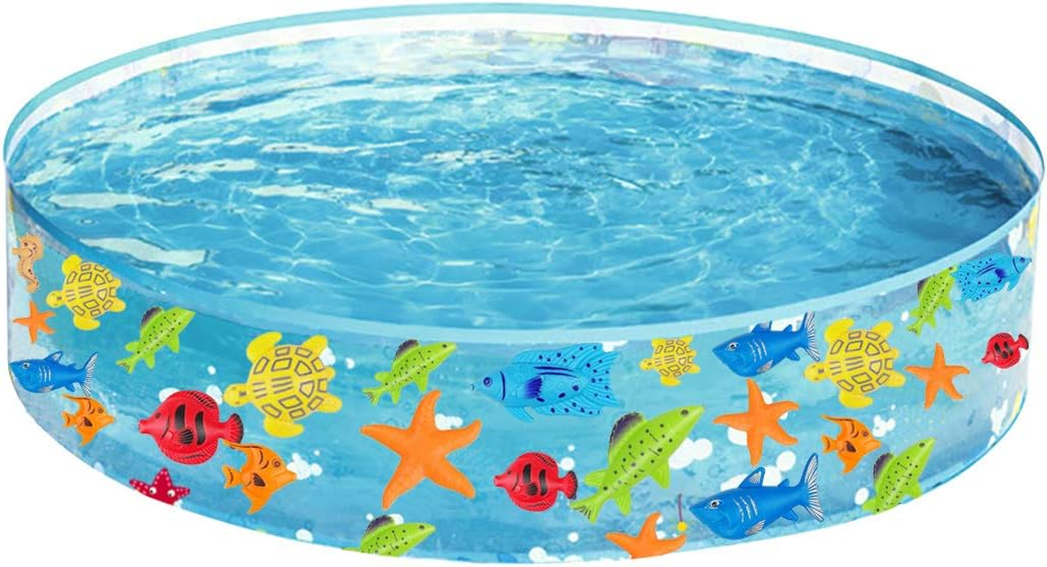 48-Inch Kiddie Pool for Outdoor Fun - Durable 9.84-Inch Deep Swimming Pool for Kids and Toddlers