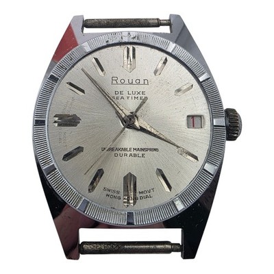 Rouan De Luxe Seatimex Men s Mechanical Watch Parts Swiss Runs Briefly Lot