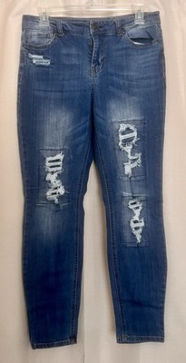Vanilla Star Distressed Skinny Jeans Size 13 Mid Rise