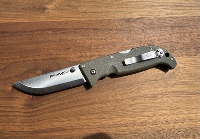 COLD STEEL Finn Wolf Lockback 20NPF Knife AUS8A Steel OD Green