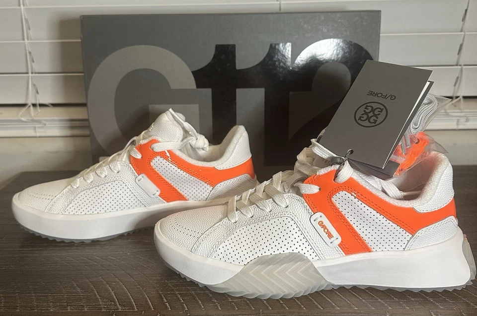 Zapato de calle G/FORE para mujer G.112 blanco/naranja talla-6,5 NUEVO Foto 2 de 4