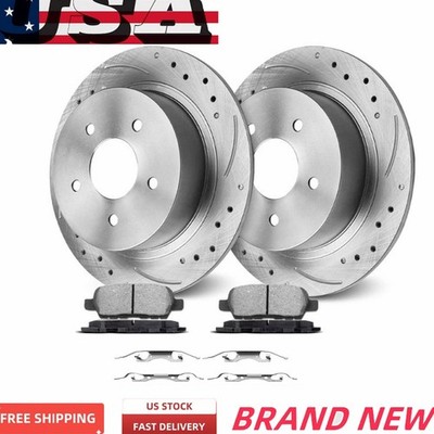 Front Drilled Rotors Ceramic Pads for Land Cruiser Tundra Toyota Sequoia LX570