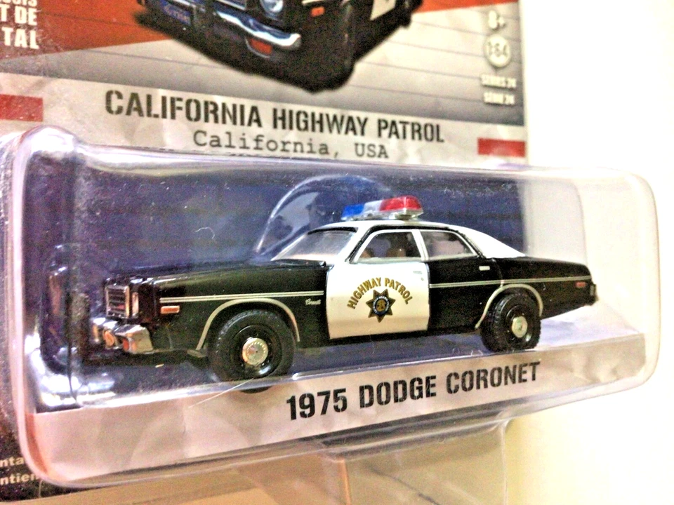 Greenlight  1975 DODGE CORONET CHP Hot Pursuit California Highway Patrol MOPAR - Image 3 of 4