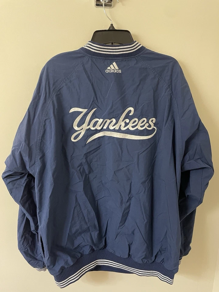 Chaqueta cortavientos vintage años 90 Adidas MLB New York Yankees 1/4 cremallera talla XL Foto 3 de 3