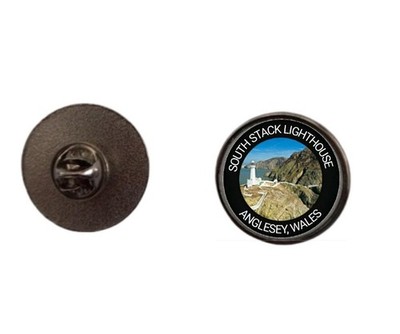 2,4 cm South Stack Leuchtturm Anglesey Wales Pin Anstecker