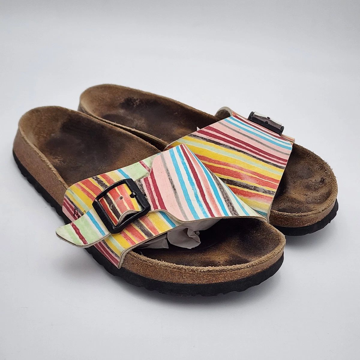 Birkenstock Striped Low (1-1.9 in) Heel Height Sandals for Women