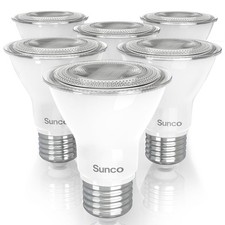 Sunco 6 Pack PAR20 LED Bulbs, Flood Light Bulb Outdoor, 500 LM, 7W 50W Equiv...