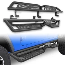 Running Boards Side Steps For 2018-2025 Jeep Wrangler JL 4 Drs Include 4XE Model