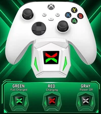 Xbox Controller Charger Dock w/ 2×2550mAh Battery Packs | Series X/S, One, Elite