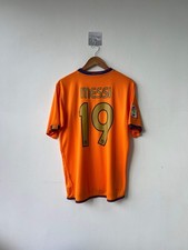 (M) Camiseta Visitante Barcelona 2006-08 Messi #19 Original Jersey Kit