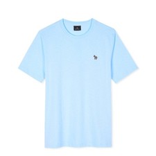 Image of Paul Smith Organic Cotton Zebra Logo T-Shirt Pale Blue