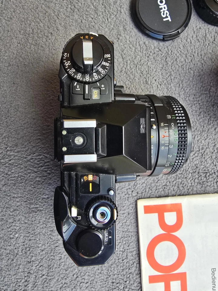 Porst CR 7 mit drei Objektiven 50, 28 und 135 mm mit Originalbereitschaftstasche - Bild 3 von 4