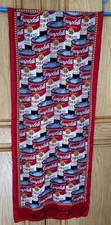 RARE SIZE ARTIST Andy Warhol Campbells Soup 10" x 52 " scarf POP ART COLLECTIBLE