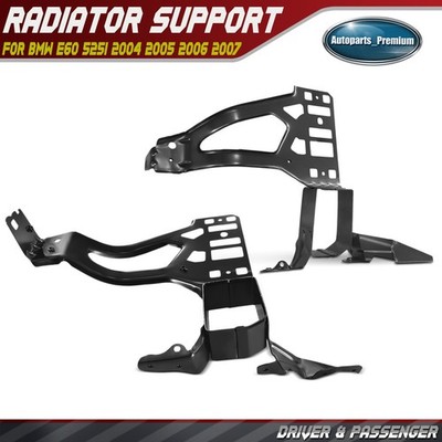 2x Driver & Passenger Radiator Support Front Side Panel for BMW E60 525i 04-07