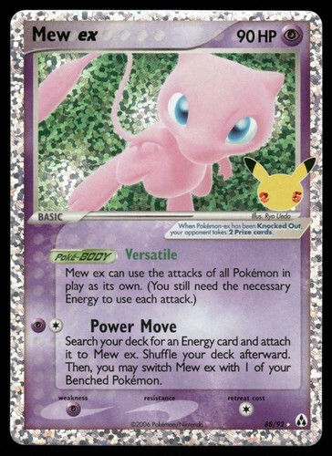 Mew ex 88/92 Classic Collection Celebrations: Classic Collection Pokemon Holo NM