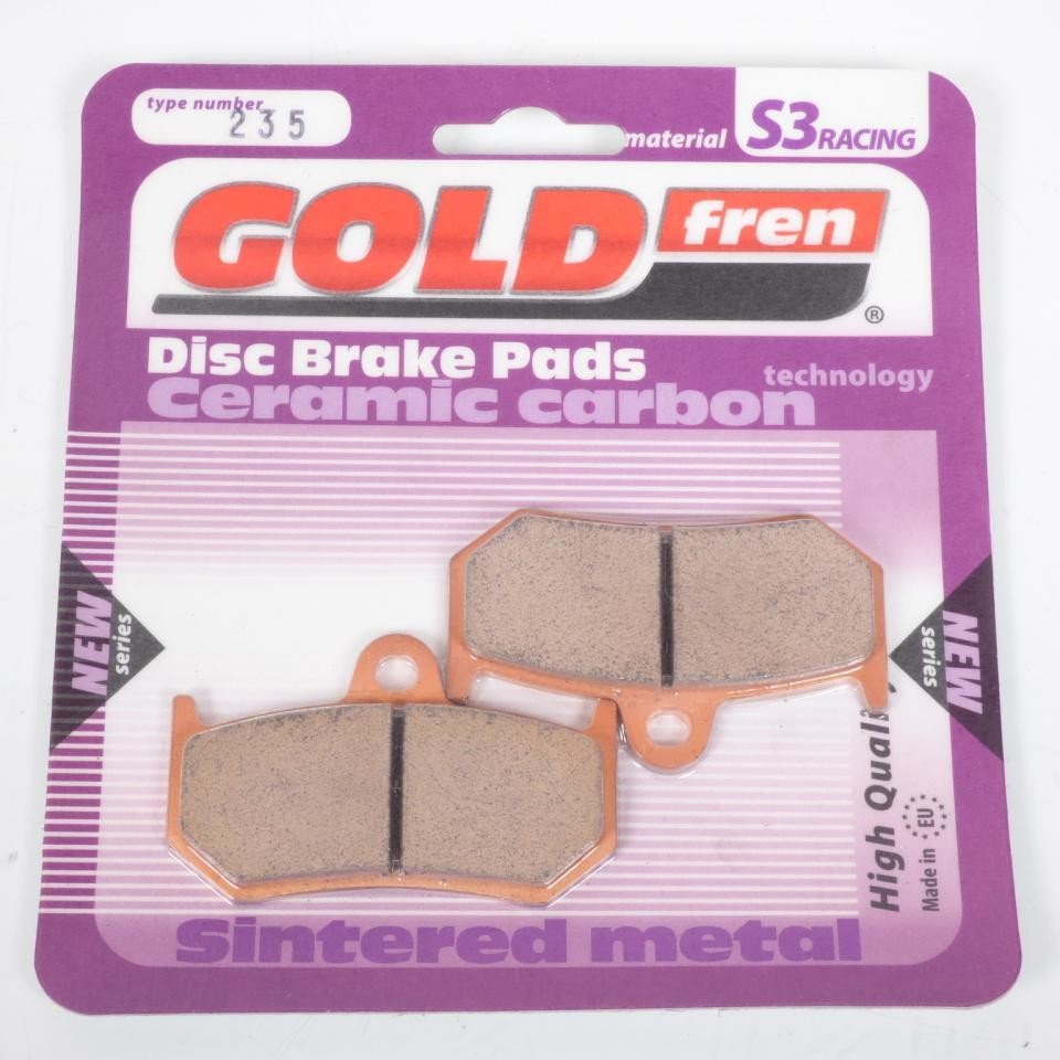 Plaquette de frein Gold Fren MV Agusta 989 Brutale R pour éliminer les bruits au freinage