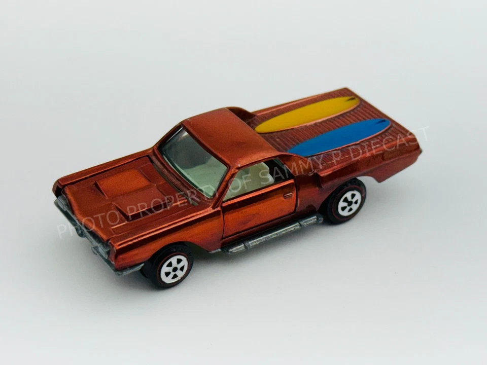 Johnny Lightning Topper Redline CUSTOM EL CAMINO Vermelho/Laranja Muito Bom!!! - Imagem 2 de 4