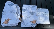 Pottery Barn Kids Dinosaur Twin Sheet Set - Rare