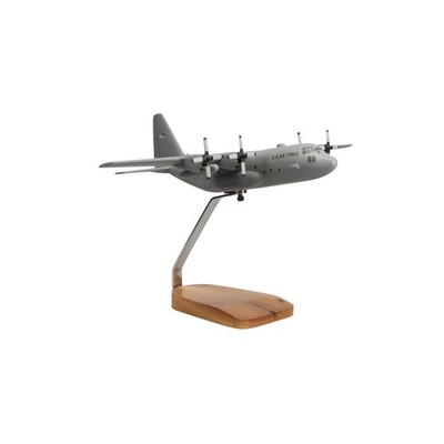 Lockheed C-130H Hercules (Grey) Large Mahogany Model