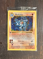 machamp edition 1 pokemon card value 1999 Pokemon Base Set 1st Edition Holo Machamp #8 PSA 10 GEM MINT on Fanatics Collect