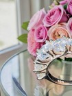 Moissanite Sterling 5 Stone Silver 925 Cubic Zirconia Prong Band Ring Size 7.   — photo 4