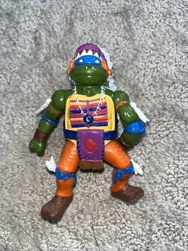 Vintage 1992 TMNT Teenage Mutant Ninja Turtles Wacky Wild West Chief Leo Figure