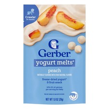 Yogurt Melts , 8 Months, Peach, 1 oz 28 g 