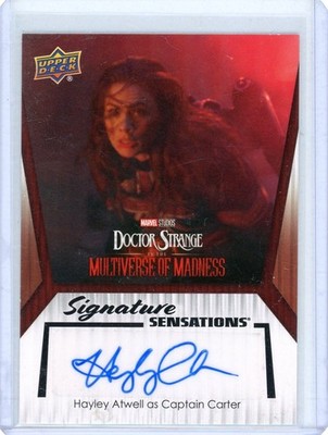 HAYLEY ATWELL- CARTER 2024 UD MARVEL STUDIO 2 DOCTOR STRANGE Autograph AUTO CARD