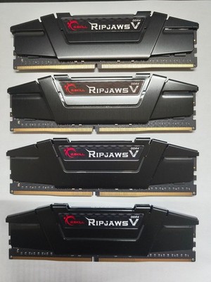 128 GB RAM G.Skill RipJaws V DDR4-3600 CL16   4×32 GB   F4-3600C16D-64GVK