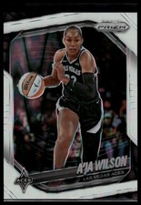 2025 Panini Prizm WNBA #76 A’ja Wilson White Seismic Prizms