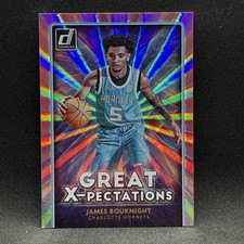 James Bouknight RC HOLO PINK LASER Great X-pectations 2021-22 Donruss #9 Hornets