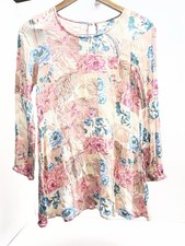 O'Neill Patchwork Floral Tunic Top/Mini Dress - Long Sleeve Size Large