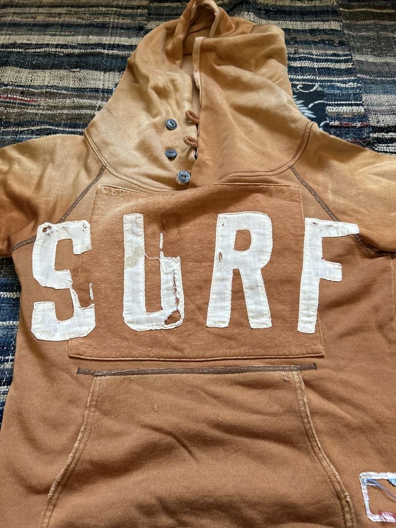 USED KAPITAL KOUNTRY SURF LOGO HOODIE BROWN GOOD M-BC1A | eBay