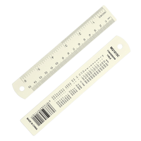 15Cm/6 Zoll Metalllineal Aluminiumlegierung Metrisches Lineal Mit Zoll Und Zenti